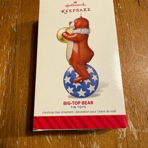 NIB Hallmark Big-Top Bear Keepsake Ornament